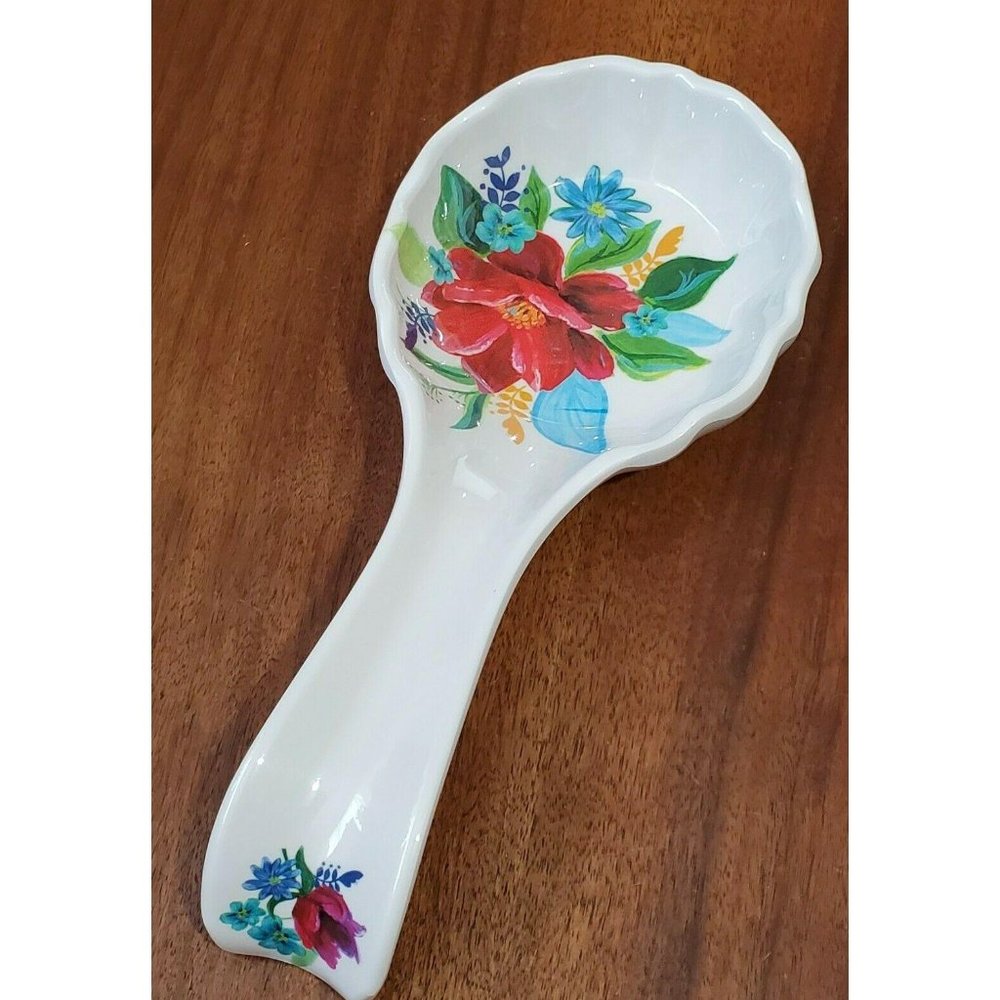 Pioneer Woman Spring Bouquet  Spoon Rest melamine - Picture 2 of 8